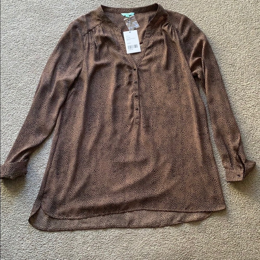 Cheetah print blouse